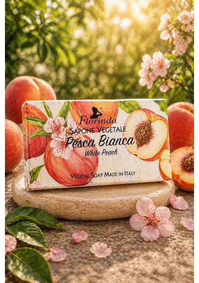 Florinda Fruits Beyaz Şeftali Aromalı Bitkisel Sabun 100 G