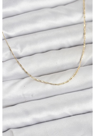 Cm 14k Gold Renk Kesme Model 60 Cm Kadın Kolye - Lisinya altın