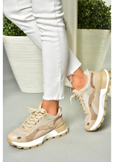 Fox Shoes S312213509 Vizon Spor Ayakkabı Sneakers Vizon