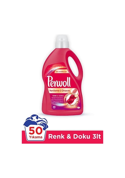 Perwoll 3l Siyah + 3l Renkli + Vernel Max 1,44lt Şakayık 2950 ML