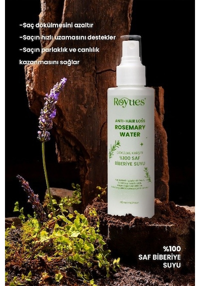 Royues Dökülme Karşıtı Ve Saç Uzatma Etkili Biberiye Suyu 150 ML