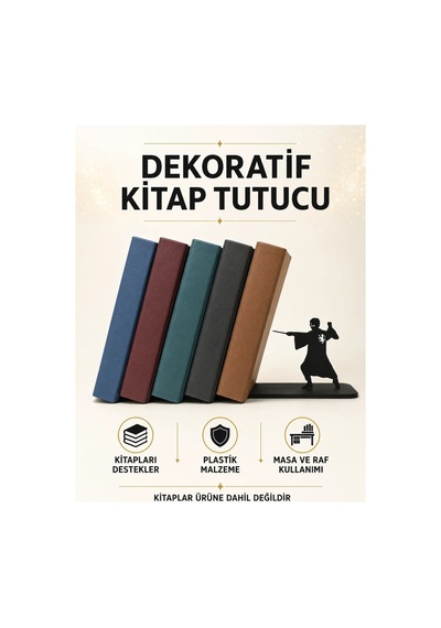 3d Baskı Fantastik Büyücü Kitap Tutucu Dekoratif Bookend