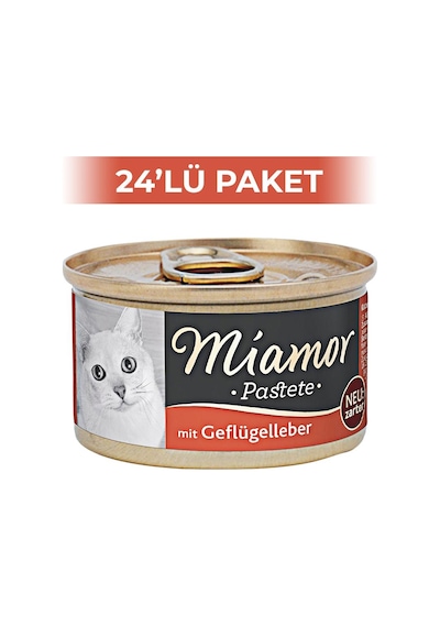 Miamor Pastete Ciğerli Yetişkin Kedi Konservesi 24 x 85 G
