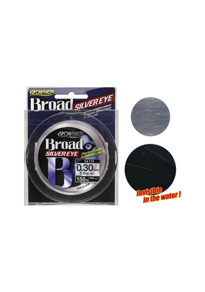 Owner 56113 Broad Silver Eye 0.26mm 150m Light Gray