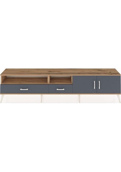 Arges Tv Ünitesi 3 Raflı 2 Çekmeceli 2 Kapaklı 220x30x51 Çam-antrasit Antrasıt/antrasıt - Atlas Çam Arges Tv Ünitesi 3 Raflı 2 Çekmeceli 2 Kapaklı 220x30x51 Çam-antrasit Antrasıt/antrasıt - Atlas Çam