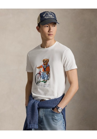 Polo Ralph Lauren Bisiklet Yaka Polo Bear T-shirt Beyaz