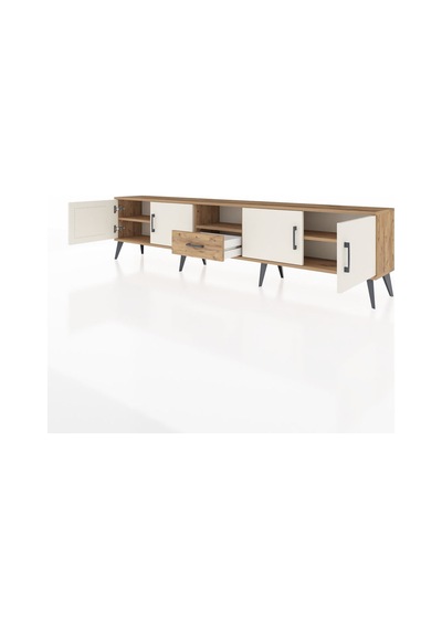 Arges Tv Ünitesi 3 Raflı Tek Çekmeceli 4 Kapaklı 220x30x51 Çam-aytaşı/çam Aytası/atlas Çam - Atlas Çam Arges Tv Ünitesi 3 Raflı Tek Çekmeceli 4 Kapaklı 220x30x51 Çam-aytaşı/çam Aytası/atlas Çam - Atlas Çam