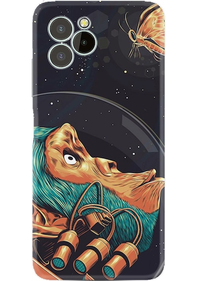 Oukitel C21 Pro Kılıf Resimli Desenli Baskılı Silikon Kaplumbağa Terbiyecisi 1356