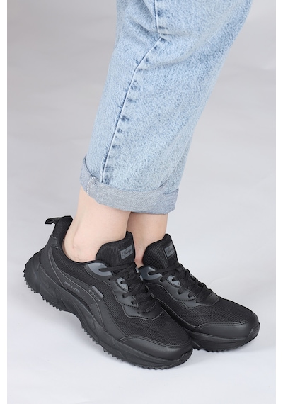 Jump 28066 Siyah Kadın Sneaker Günlük Spor Ayakkabı