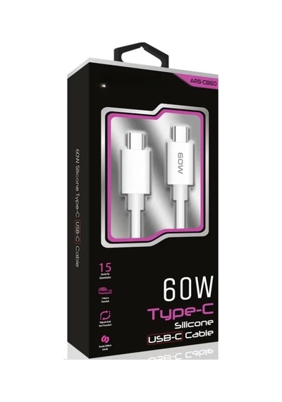 60w Usb-c Type-c Silikon Şarj Kablosu Hızlı Şarj, Dayanıklı Ve Esnek Tasarım, Tüm Usb-c Cihazlarla U