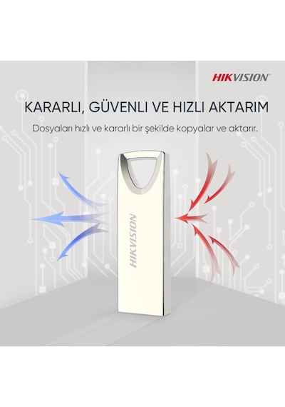 Hikvision 128gb Usb2.0 Hs-usb-m200/128g Metal Flash Bellek