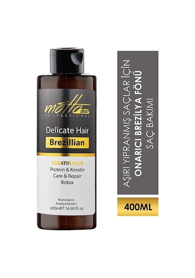 Motto Plus Brezilya Fönü Düzleştirici Keratin Botox Bakımı 400 ML