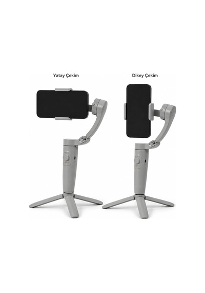 Pell M2 3-eksenli Telefon Gimbal Stabilizatör Eksenli Telefon
