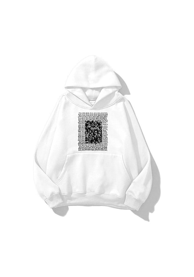 Startmore Unisex Blah Blah By Sweatshirt Hoodie Beyaz Beyaz