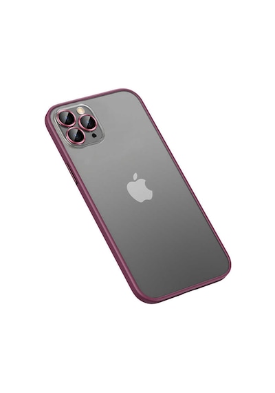 Apple Uyumlu iPhone 12 Pro Uyumlu Zore Retro Kılıf-koyu Mor Koyu Mor -