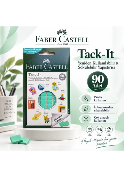 Tack-ıt Sökülebilir Yapıştırıcı Tekrar Kullanılabilir, İz Bırakmaz, Çok Amaçlı Yapıştırıcı