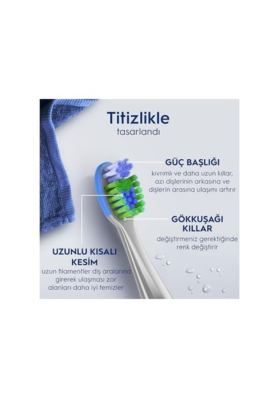 0-6 Yaş Diş Fırçası, Ekstra Yumuşak Fırça Kılları Açık Ahşap