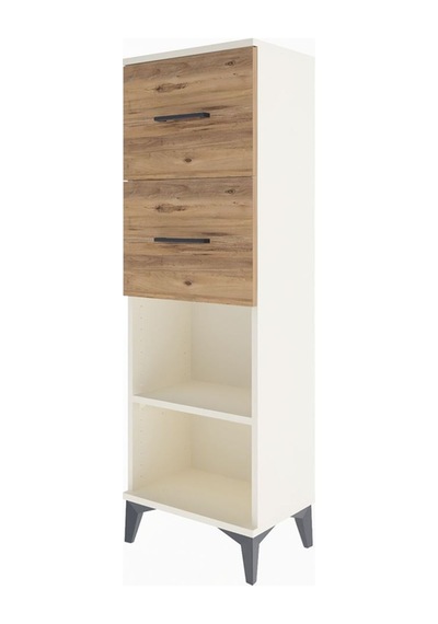 Arges Dolap Tek Raflı 2 Çekmeceli 44x30x134 Aytaşı-çam Aytaşı