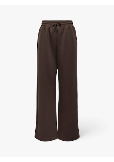 Only Onlscarlett Wıde Pant Swt Kadın Kahverengi Eşofman Altı - 15346400