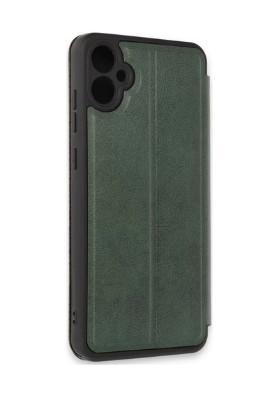 Newface Samsung Galaxy A05 Kılıf Flip Cover - Koyu Yeşil