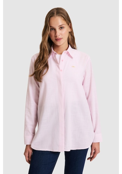U.S. Polo Assn. U.s. Polo Assn. Kadın Pembe Gömlek Desenli 50324635-vr041