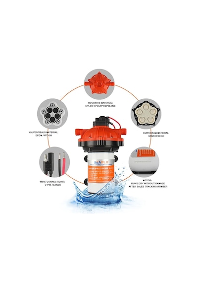 Tekne Hidroforu. Karavan Hidrofor Pompası. 12v. 11,3 Litre