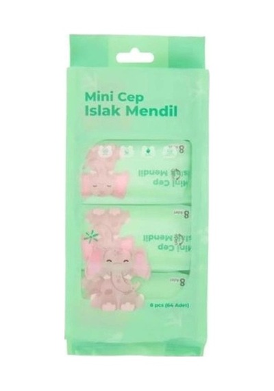 Dodes Mini Cep Islak Mendili Çok Renkli