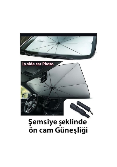Şemsiye Güneşlik Araç Ön Cam İç Güneşlik Katlanır Onkar Otk-24665