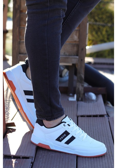 Vojo Gen 5 Rahat Taban Cilt Erkek Sneker Spor Ayakkabı 267800001842 05 Beyaz Beyaz