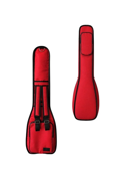 Bağlama Çantası 1900 Denye Kırmızı Su Geçirmez Pedli Soft Case Uzun Sap Saz Kılıfı