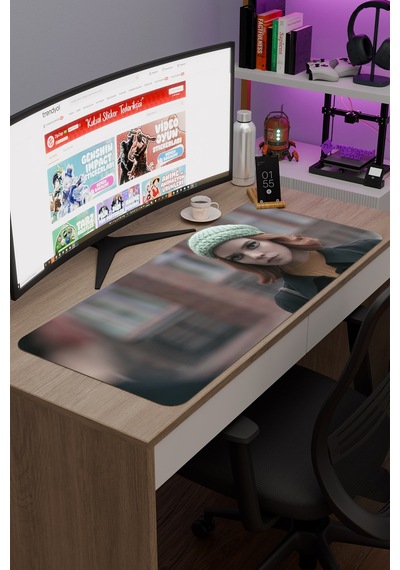 The Queen's Gambit V4 90x40 Xxl Gaming Kauçuk Kaymaz Taban Mouse Pad Fare Altlığı
