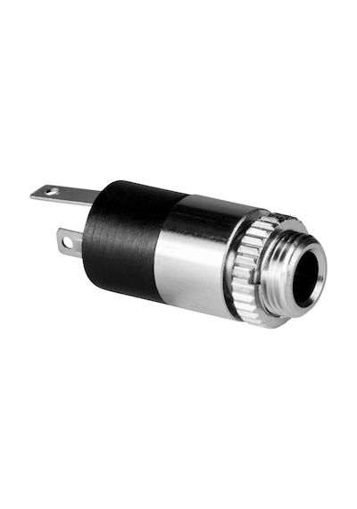 Stereo Jack - 3.5 Mm - Dişi - Trs - Panel Tip - Ön Somunlu