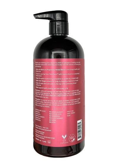 Pura D'or Apple Cider Vinegar Thin2thick Şampuan 709ml Tüm Saçlar