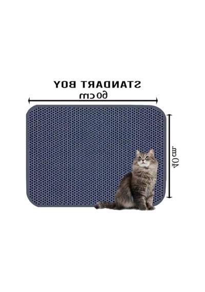 Kedi Tuvaleti Önü Kokusuz Elekli Kedi Kumu Paspası - 2'li Set 2li