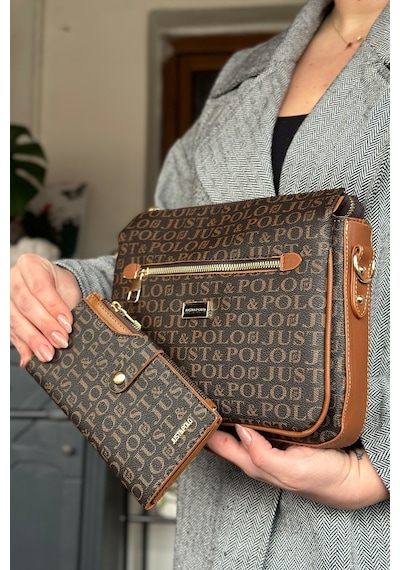 Jps- 5 Bölmeli Kadın Omuz Çantası 29cm 20 Cm 10 Cm 2068-lb - Kahve Kombin Kahverengi