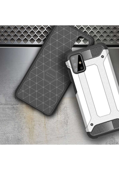 Samsung Uyumlu Galaxy A71 Armor Hybrid Maximum Koruma Zırh Kılıf