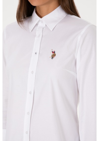 U.s. Polo Assn. Kadın Beyaz Gömlek Basic 50308038-vr013 Beyaz