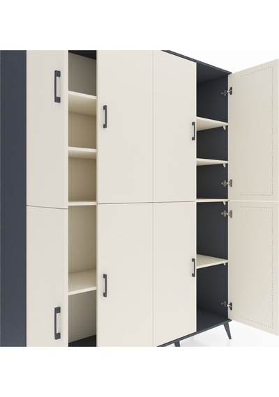 Hyperion Gardrop 8 Raflı 8 Kapaklı 176x44x221 Antrasit-aytaşı Aytaşı Hyperion Gardrop 8 Raflı 8 Kapaklı 176x44x221 Antrasit-aytaşı Aytaşı