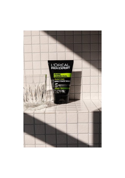 Lexroo Men Expert Pure Charcoal Cilt Problemlerine Karşı Savaşan Yüz Yıkama Jeli 100 Ml