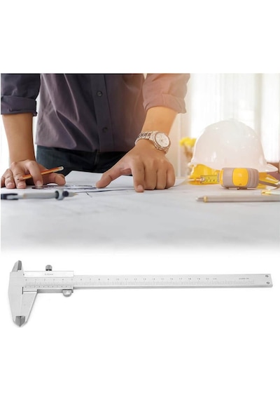 Profesyonel Mekanik Kumpas 150mm / 0.02mm - Paslanmaz Çelik Sürmeli Kumpas