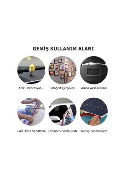 Süper Güçlü Çift Taraflı Akrilik Şeffaf Silikon Bant 10mm-5 Metre - Süper Güçlü Yapıştırıcı