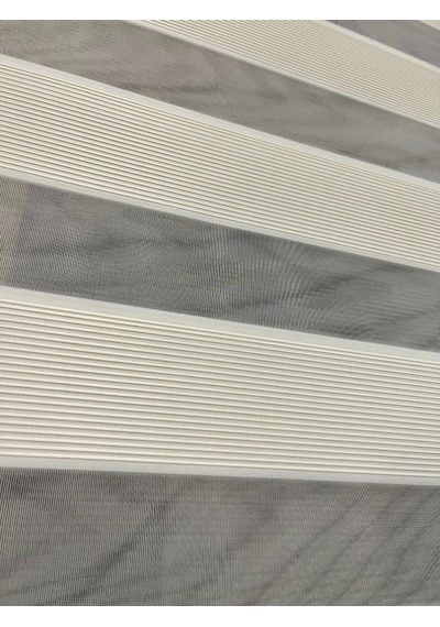 İncilifehome İcl781 Mikro Pliseli Zebra Stor Perde Krem Alüminyum Kasalı Krem