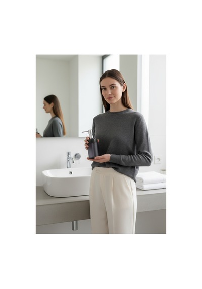 Buççin Online Mağaza Premium Kaliteli Dayanıklı Sıvı Sabunluk Banyo Sabunluk Wc Sabunluk Plastik Siyah Çok Renkli