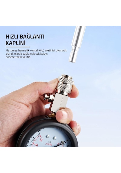 6221 Benzinli Motor Kompresyon Silindir Basınç Test Kiti 8 Parça