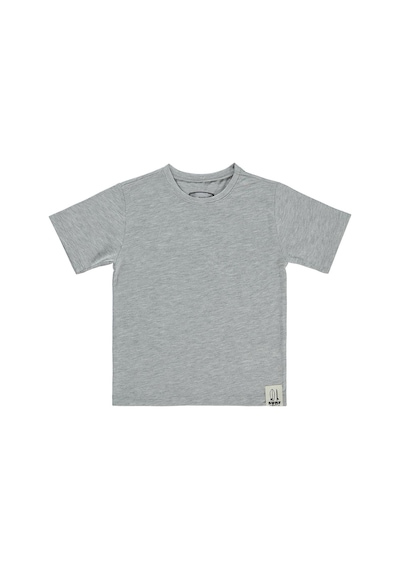 Civil Boys Basic Surf Etiketli 2-5 Yaş Tişört - Gri Gri Melanj