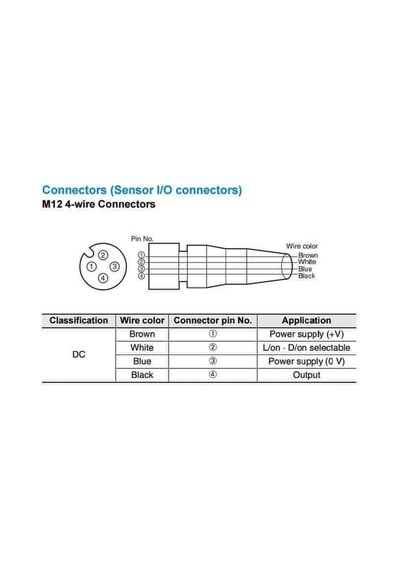 E2b-m12ks04-m1-b1 M12 Pnp/no Konnektörlü Omron İndüktif Sensör