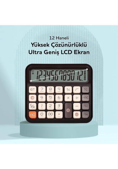 Tr X-250 12 Haneli Hesap Makinesi Siyah Genel