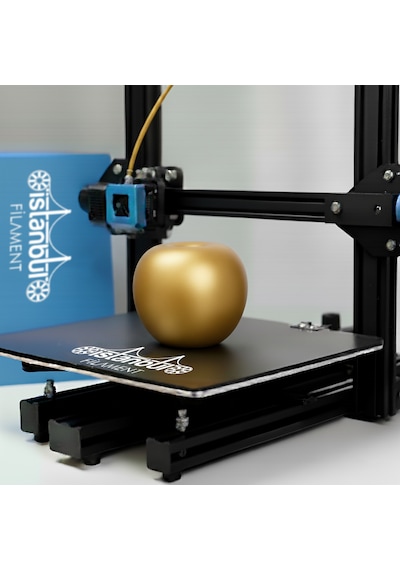 İstanbul Filament 3d Baskı Pla Filament Gold Renk 1 Kg Ø 1,75mm 0,05 Mm Bambu Lab Uyumlu 1.75mm