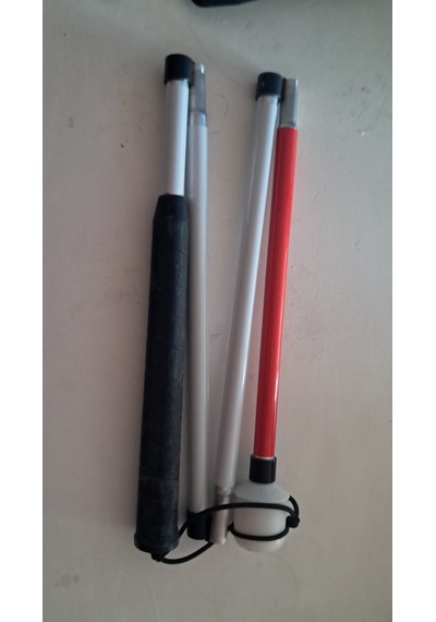 Görme En Gelliler İçin 4 Kırmalı Beyaz Baston 135 Cm