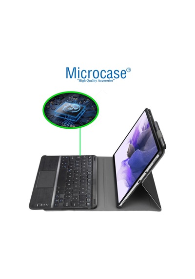 Samsung Uyumlu Tab S7 FE T733 12.4 Bluetooth Touchpad Klavye Kılıf BKK2